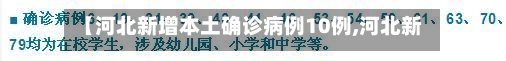 【河北新增本土确诊病例10例,河北新增本地确诊病例31例】-第2张图片