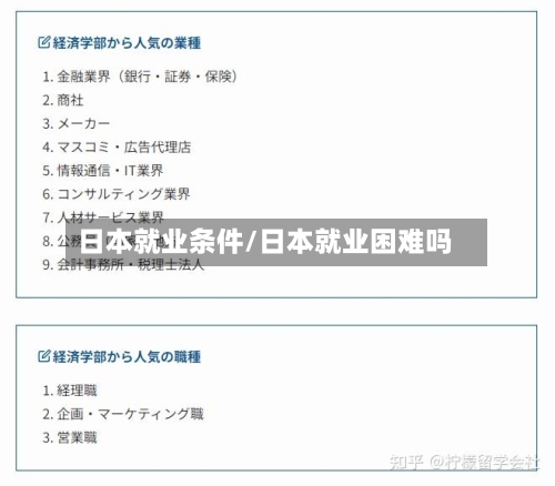 日本就业条件/日本就业困难吗-第3张图片