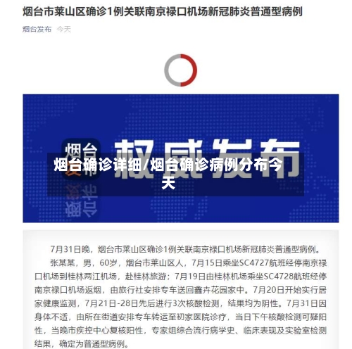 烟台确诊详细/烟台确诊病例分布今天