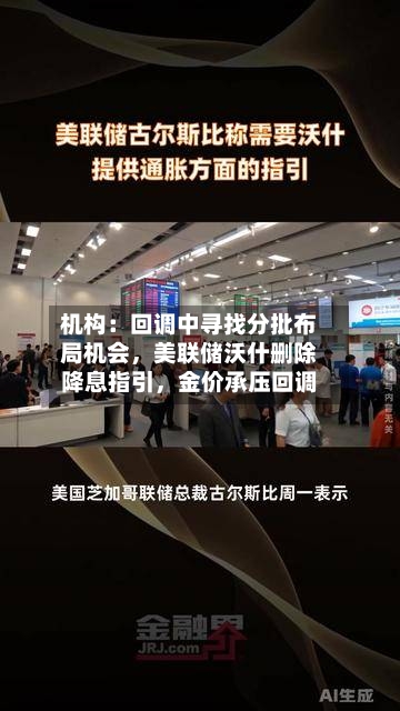机构：回调中寻找分批布局机会	，美联储沃什删除降息指引，金价承压回调-第1张图片