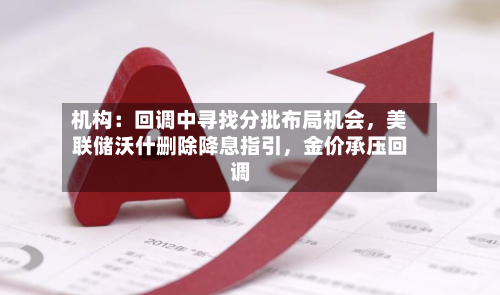 机构：回调中寻找分批布局机会，美联储沃什删除降息指引，金价承压回调-第2张图片