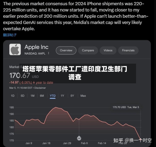 塔塔苹果零部件工厂遭印度卫生部门调查-第3张图片