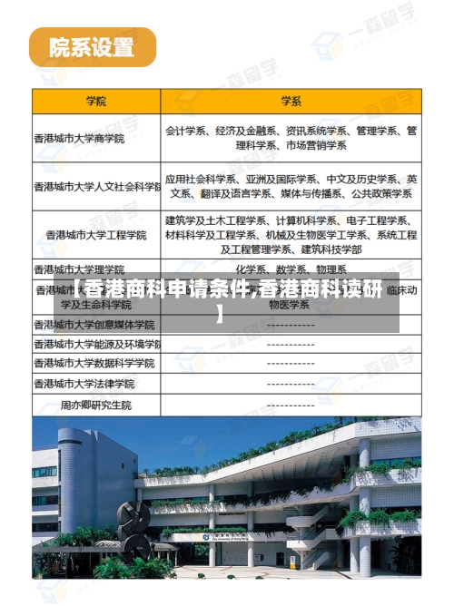 【香港商科申请条件,香港商科读研】