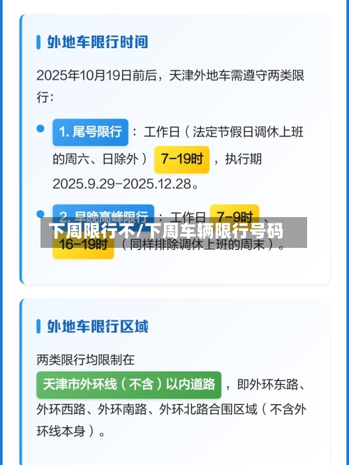 下周限行不/下周车辆限行号码-第2张图片