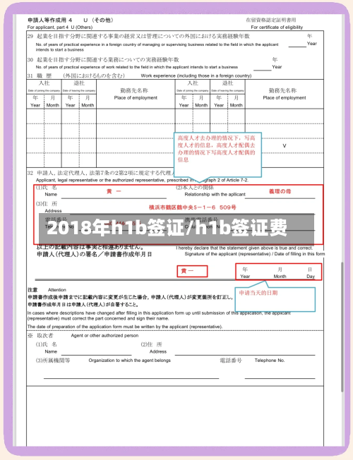 2018年h1b签证/h1b签证费-第2张图片