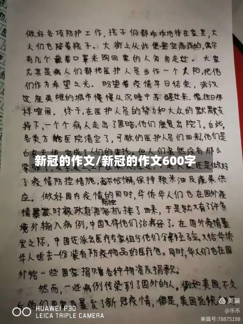新冠的作文/新冠的作文600字