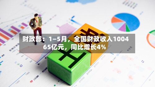 财政部：1—5月，全国财政收入100465亿元	，同比增长4%-第2张图片